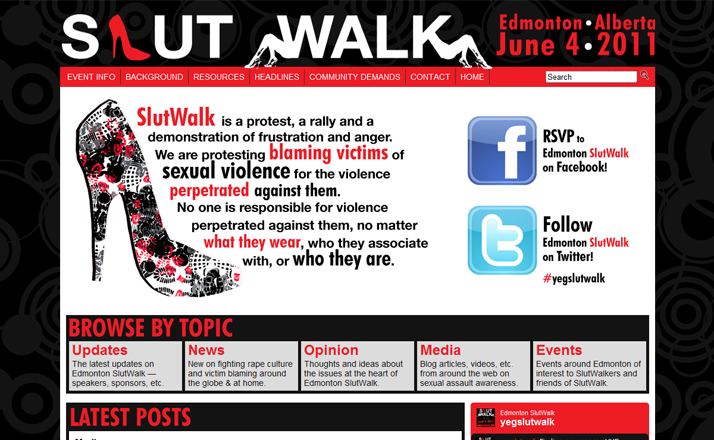 slutwalk Edmonton Slutwalk 2011